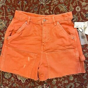 BDG Women's orange Cargo Shorts